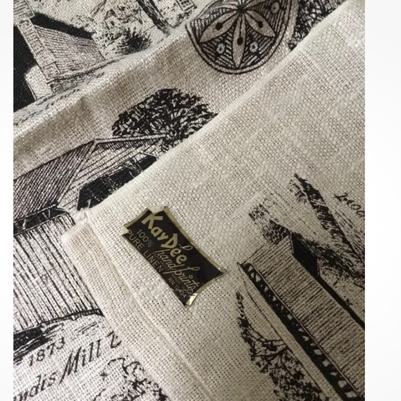 Uncut Vintage Kay Dee Pure Linen Kitchen Towel Landis Mill Distillery PA - Picture 4 of 4